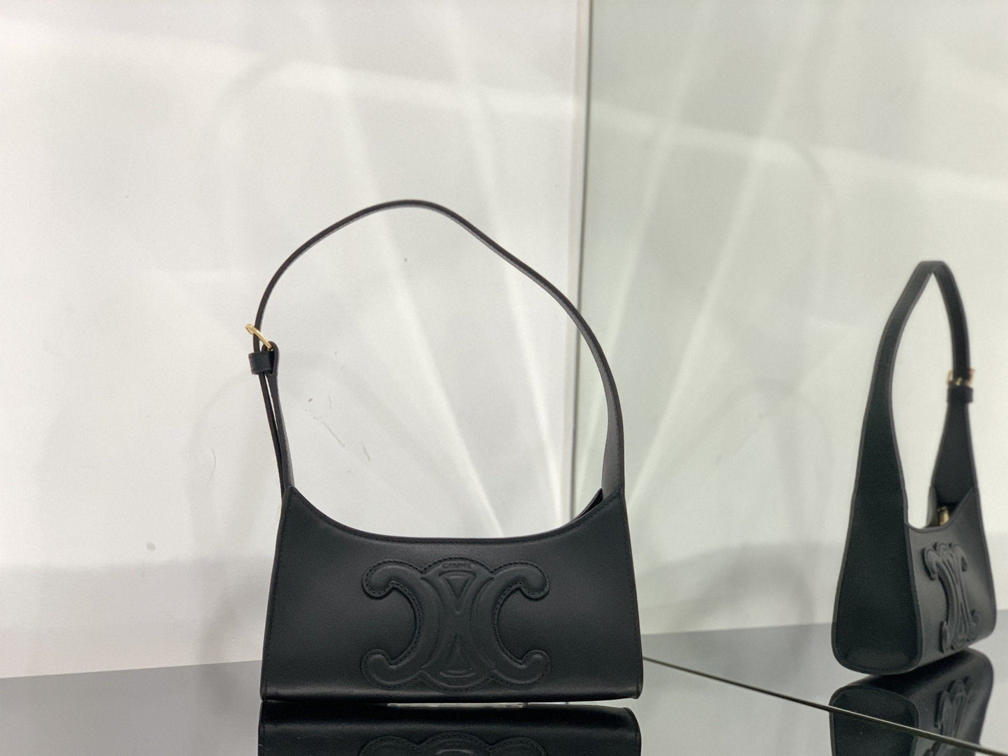 Top Quality Cuir Triomphe Bag For Women Black Travel Bag