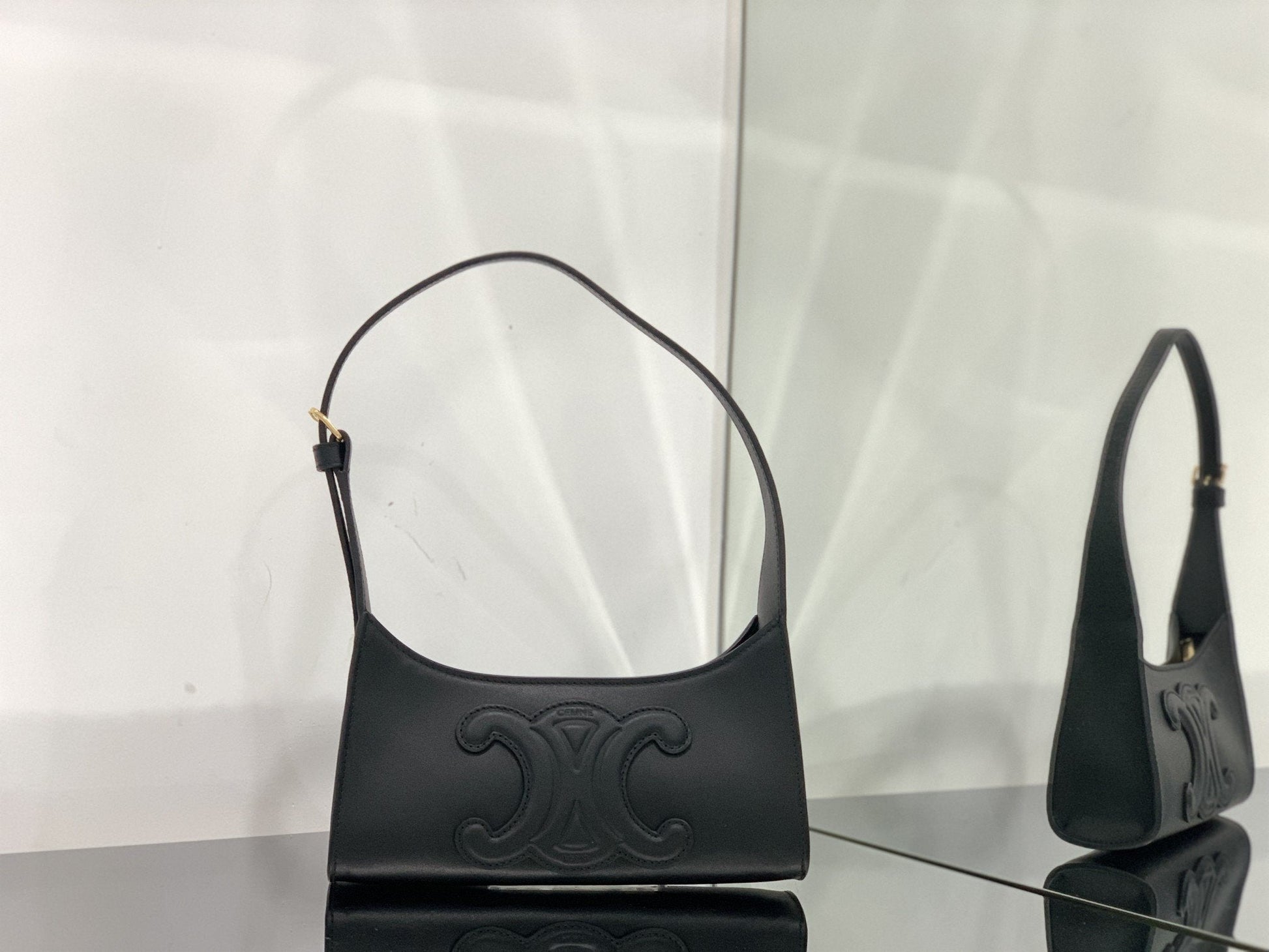 Top Quality Cuir Triomphe Bag For Women Black Travel Bag