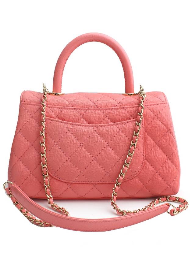 Coco Handle Coral Pink Small Tote and Crossbody Bag Chanel