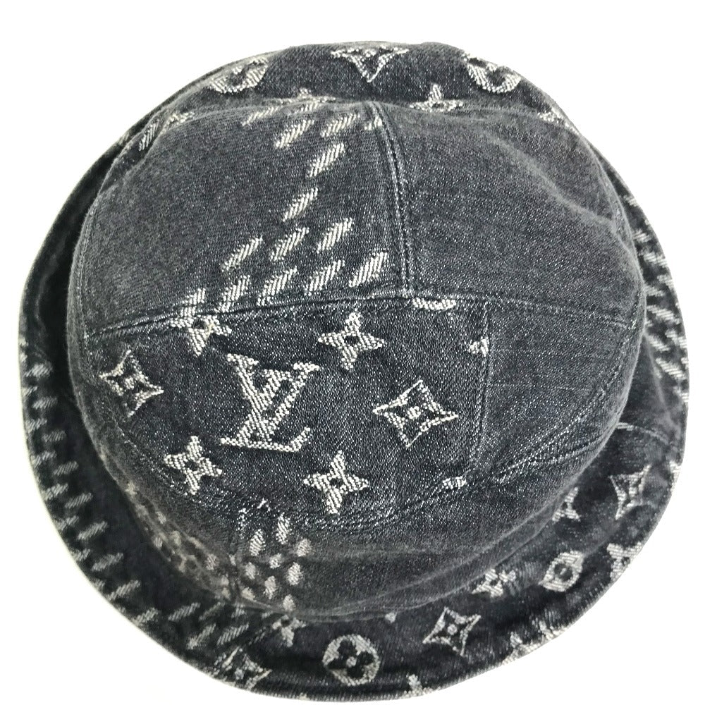 Louis Vuitton x bonnet MADE Heart „M Denim Cotton Black White Hat
