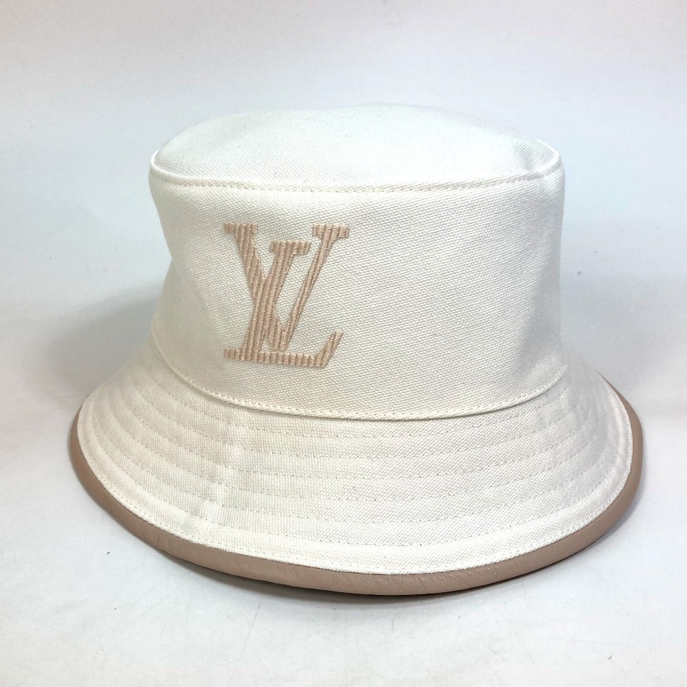 Louis Vuitton M77575 Bob Buddy M Cotton White Bucket Hat