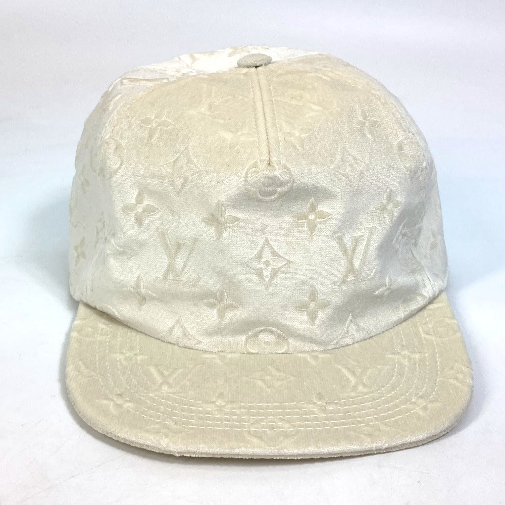Louis Vuitton polyester newsboy velvet Monogram White Hat