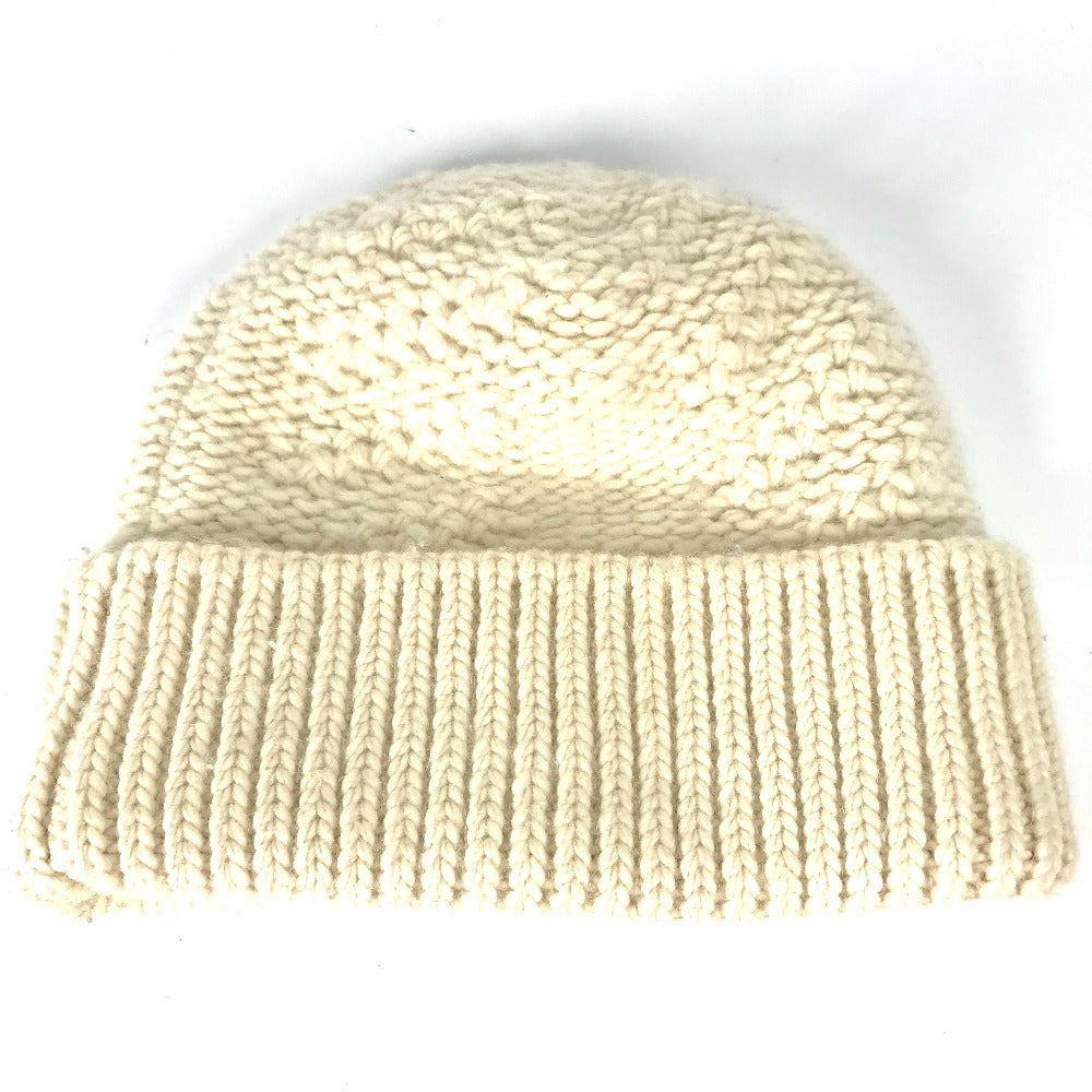 Louis Vuitton Knit Alpaca Wool White Hat