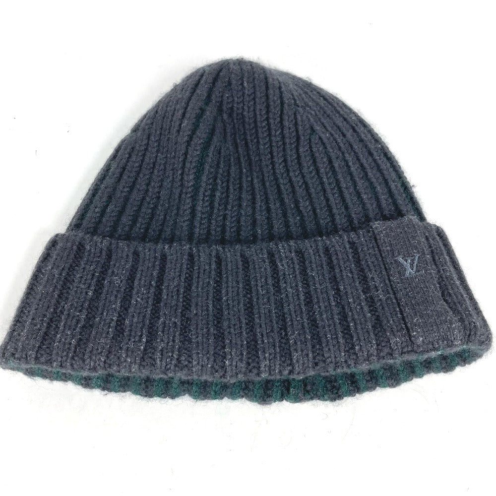 Louis Vuitton Knit beanie knit ‚l Wool Gray Logo Apparel