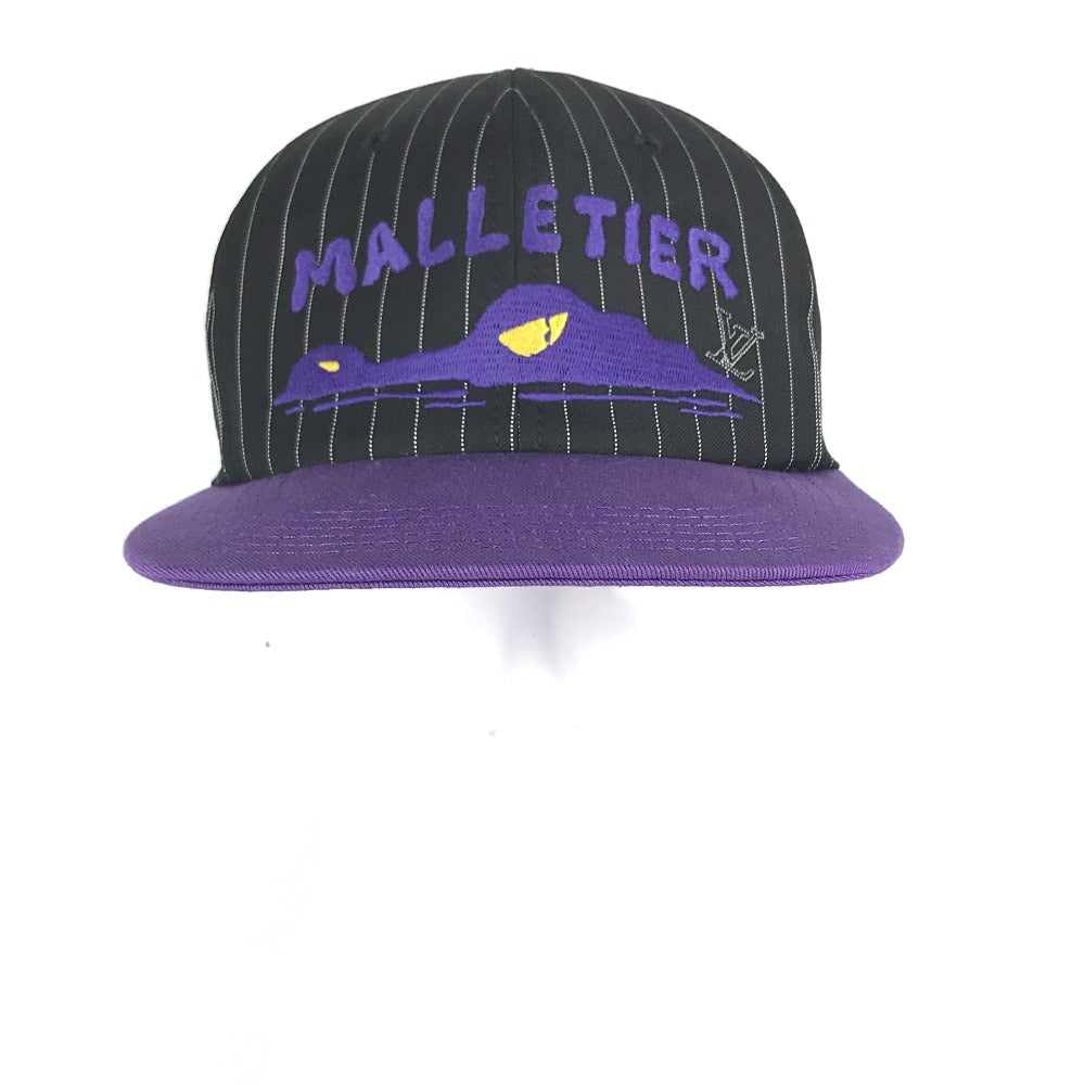 Louis Vuitton purple Newsboy Crocodile Wool Cotton Apparel