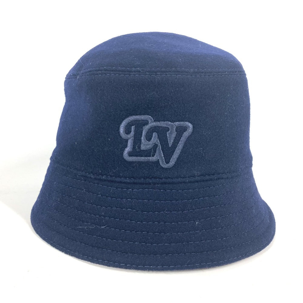 Louis Vuitton M7011M chapeau record M Monogram Wool Navy Apparel