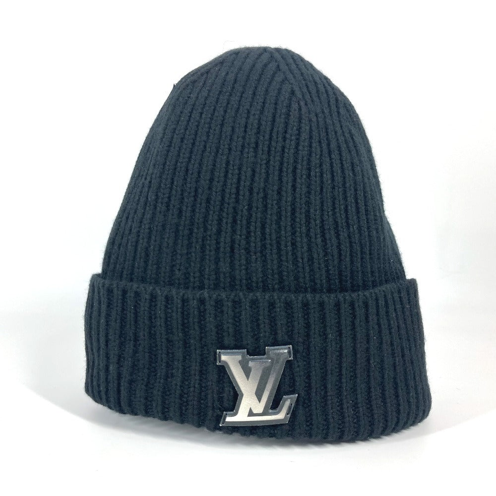 Louis Vuitton Knit M76591 cashmere Bonnet Ahead Black Hat