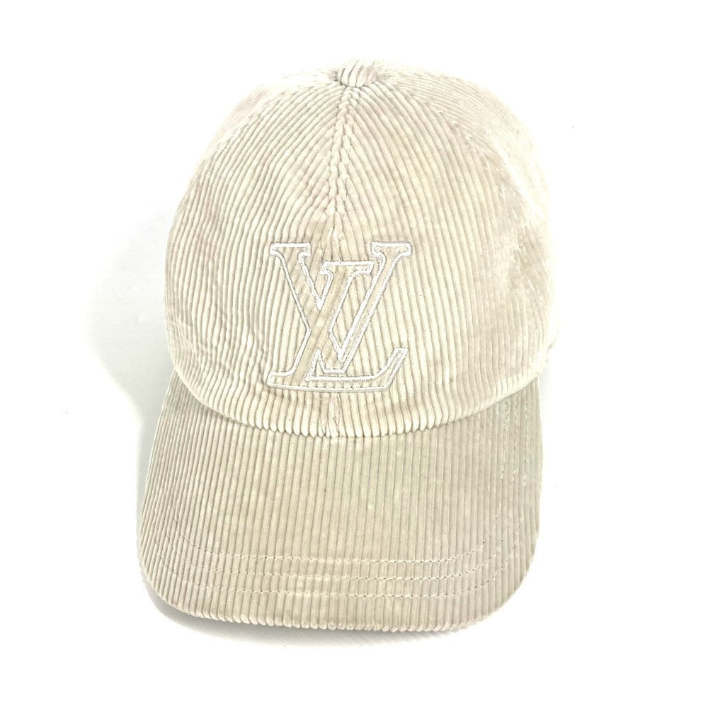 Louis Vuitton M7752L Signature Corduroy L Cotton Gray Hat