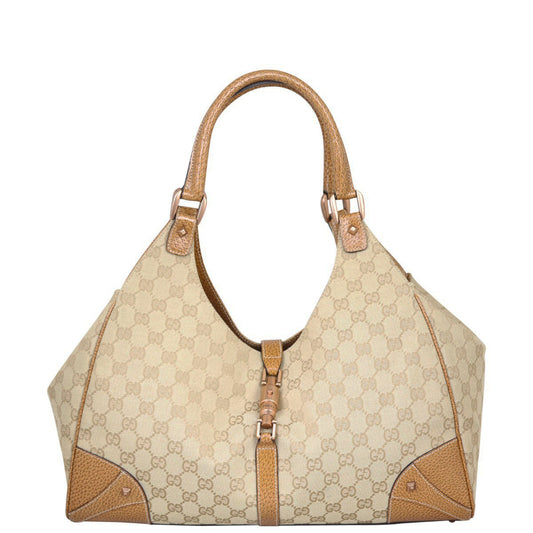 Gucci GG Canvas Jackie Nailhead Tote