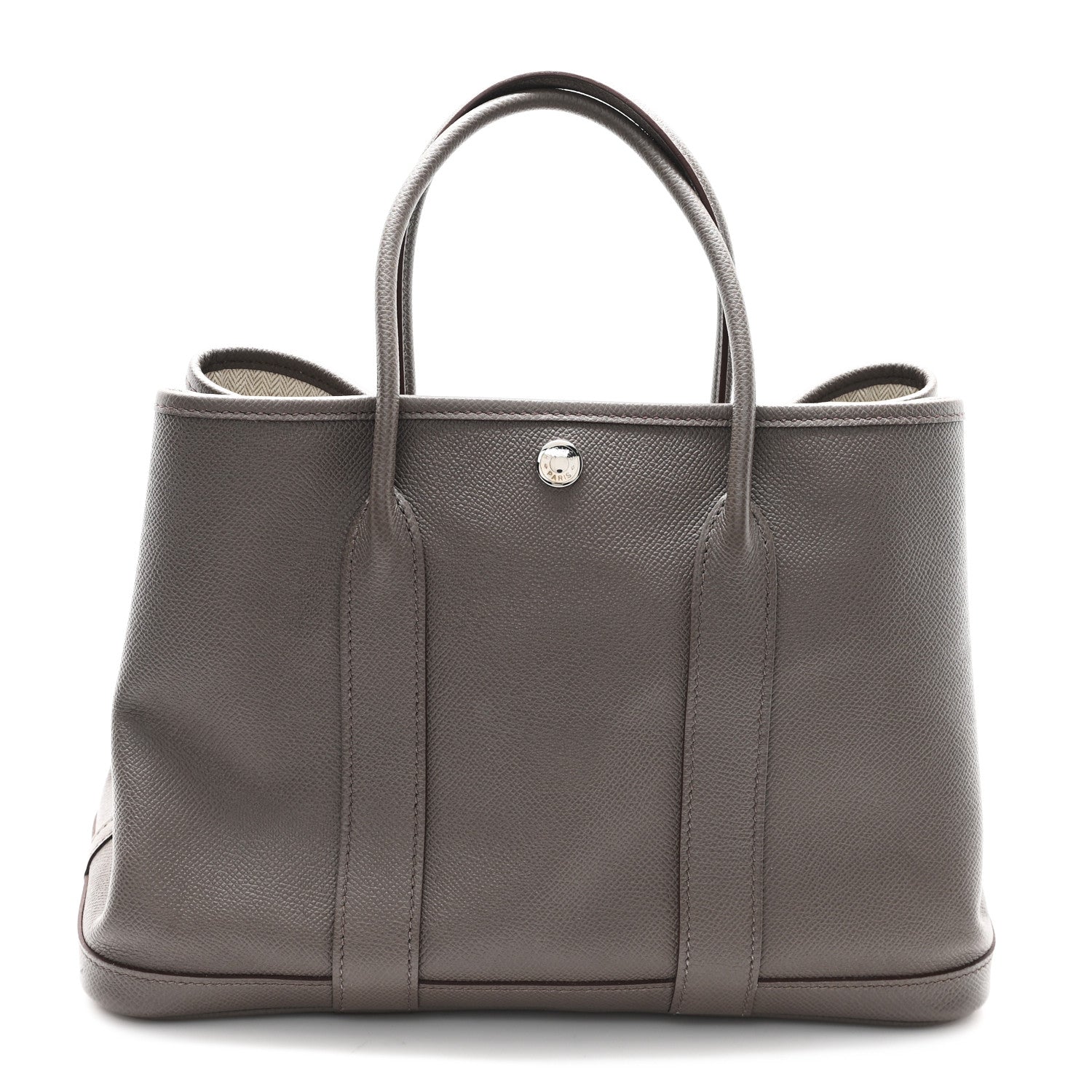 Hermes Epsom Garden Party Tpm Etain Handbag Travel Bag