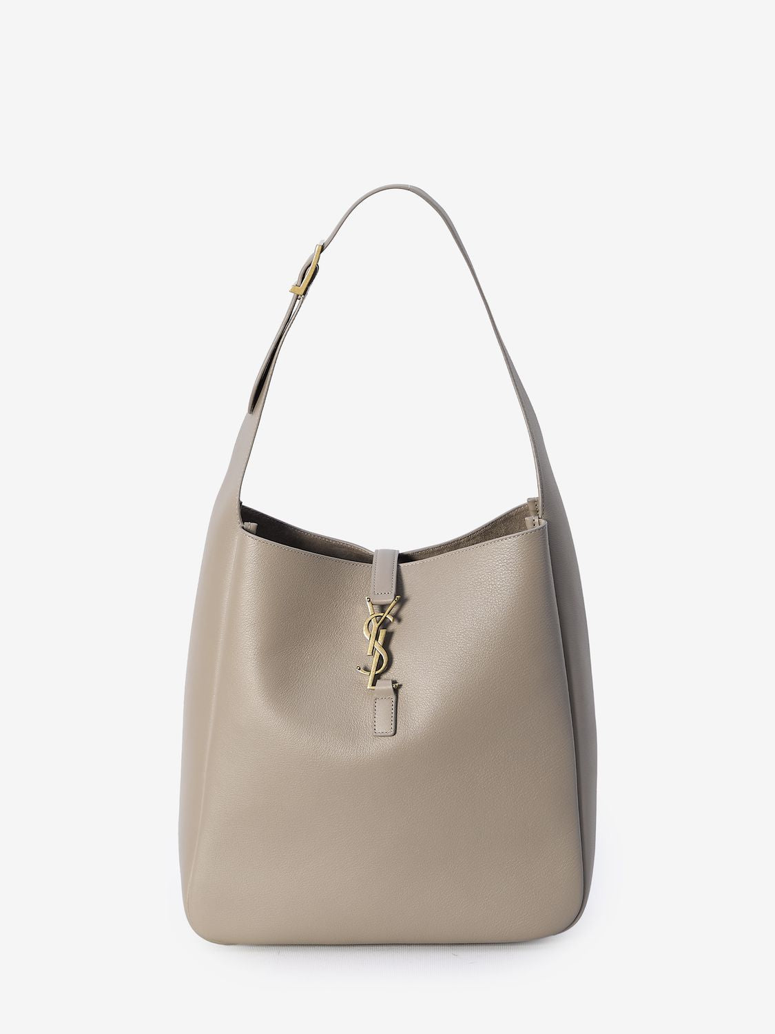 YSL Saint Laurent Luxury Trending Women Le Dusty Bag In Grey Leather Gray Large Travel Bag