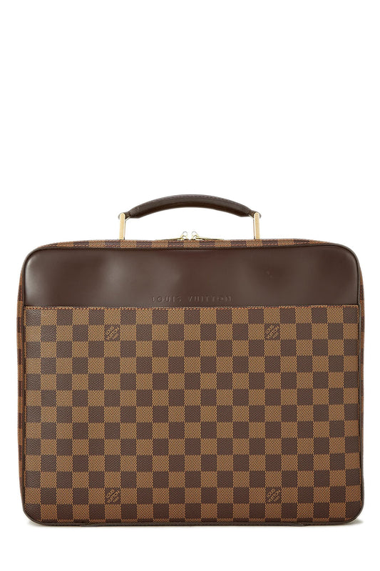Louis Vuitton,  Damier Ebene Porte Ordinateur Sabana, Brown