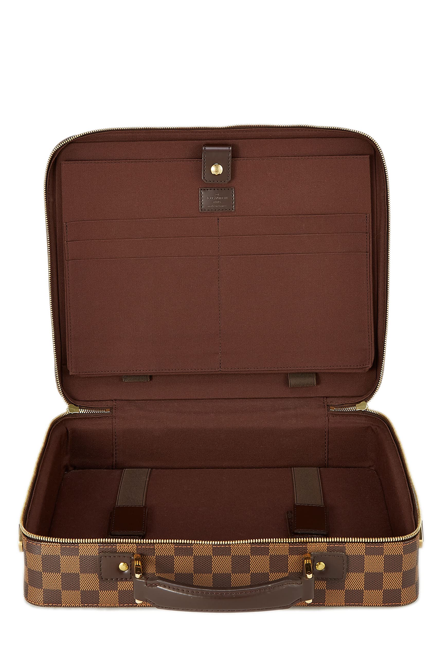 Louis Vuitton,  Damier Ebene Porte Ordinateur Sabana, Brown