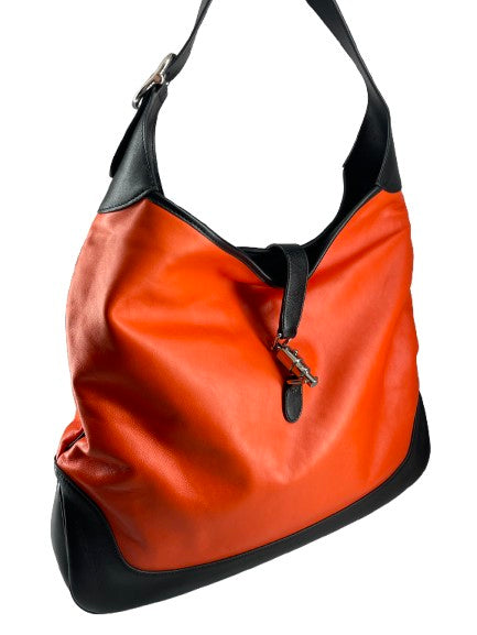 Gucci Jackie Original Shoulder Bag Leather Orange Leather Shoulder Bag Bag