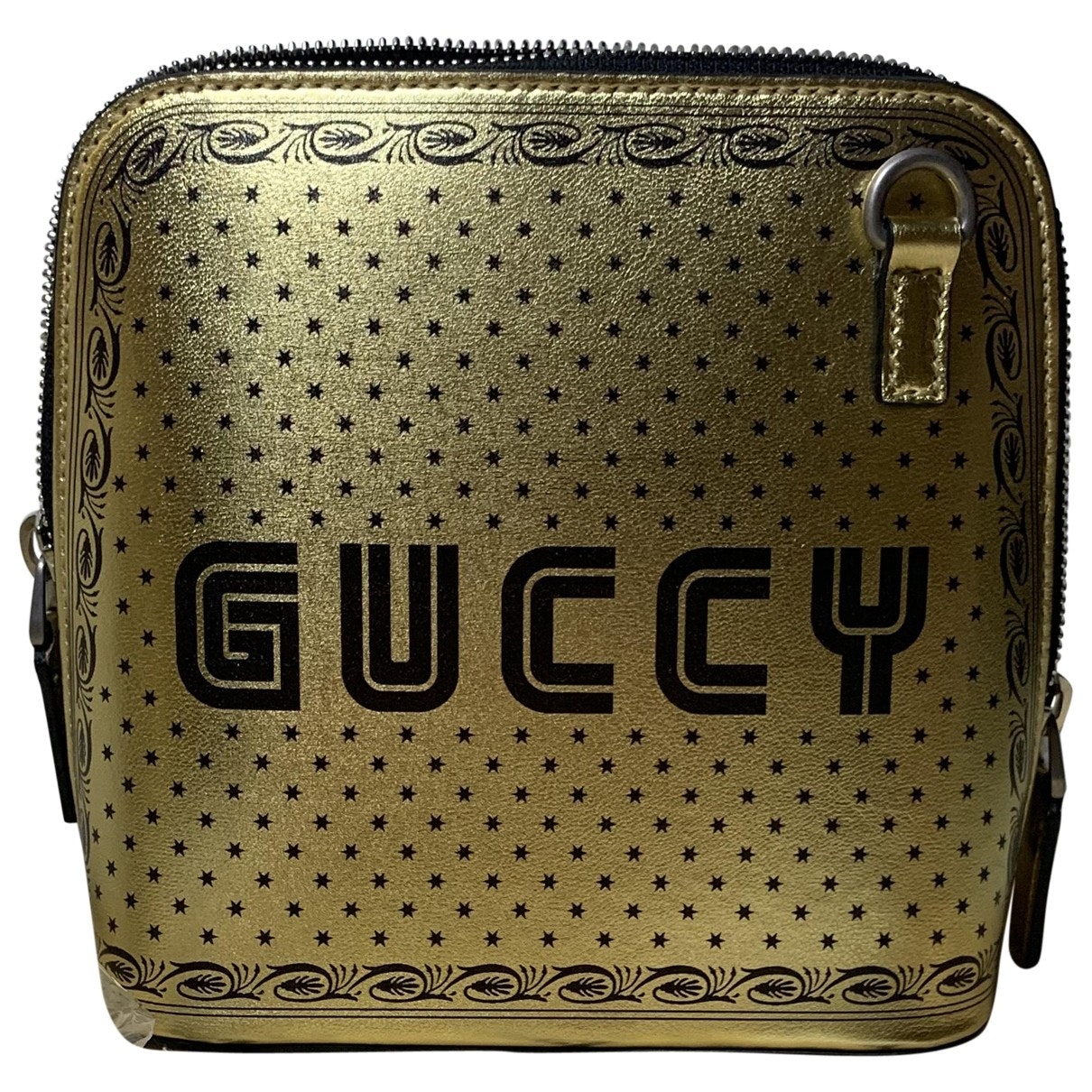 Gucci guccy minibag gold leather handbag