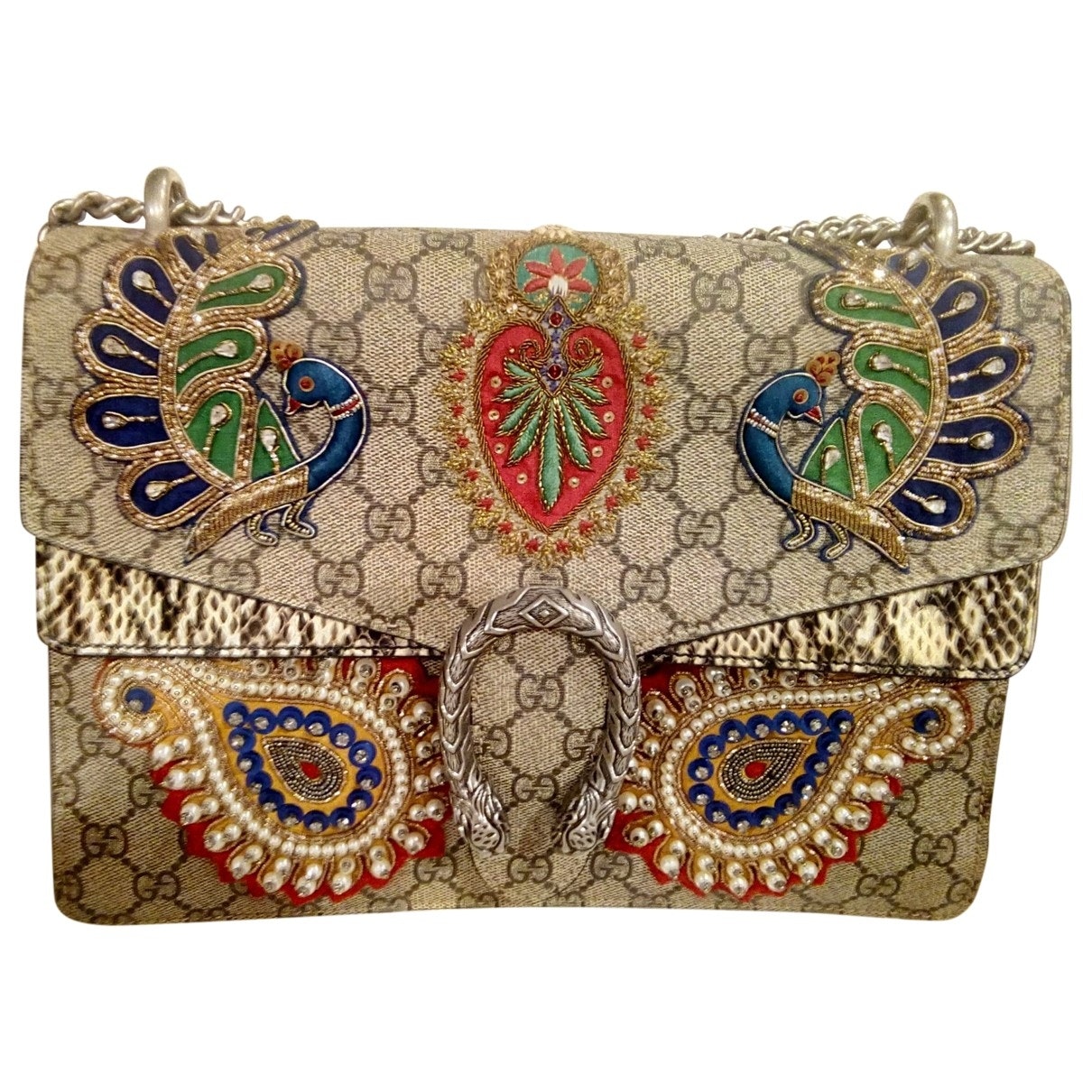 Gucci dionysus brown cloth handbag