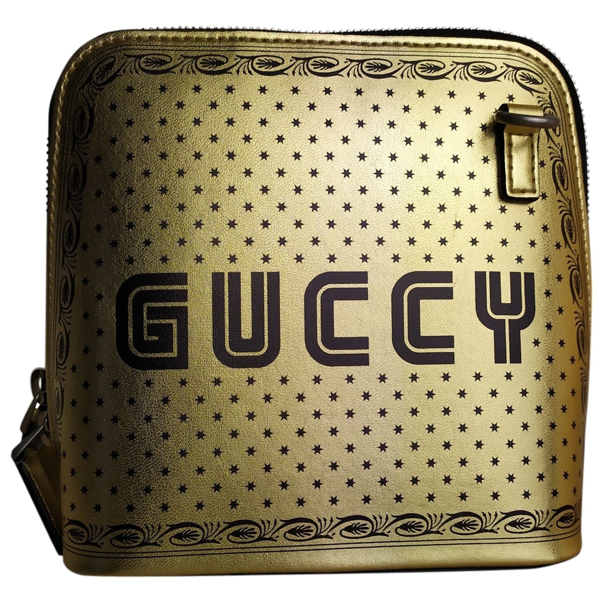 Gucci guccy minibag gold leather handbag