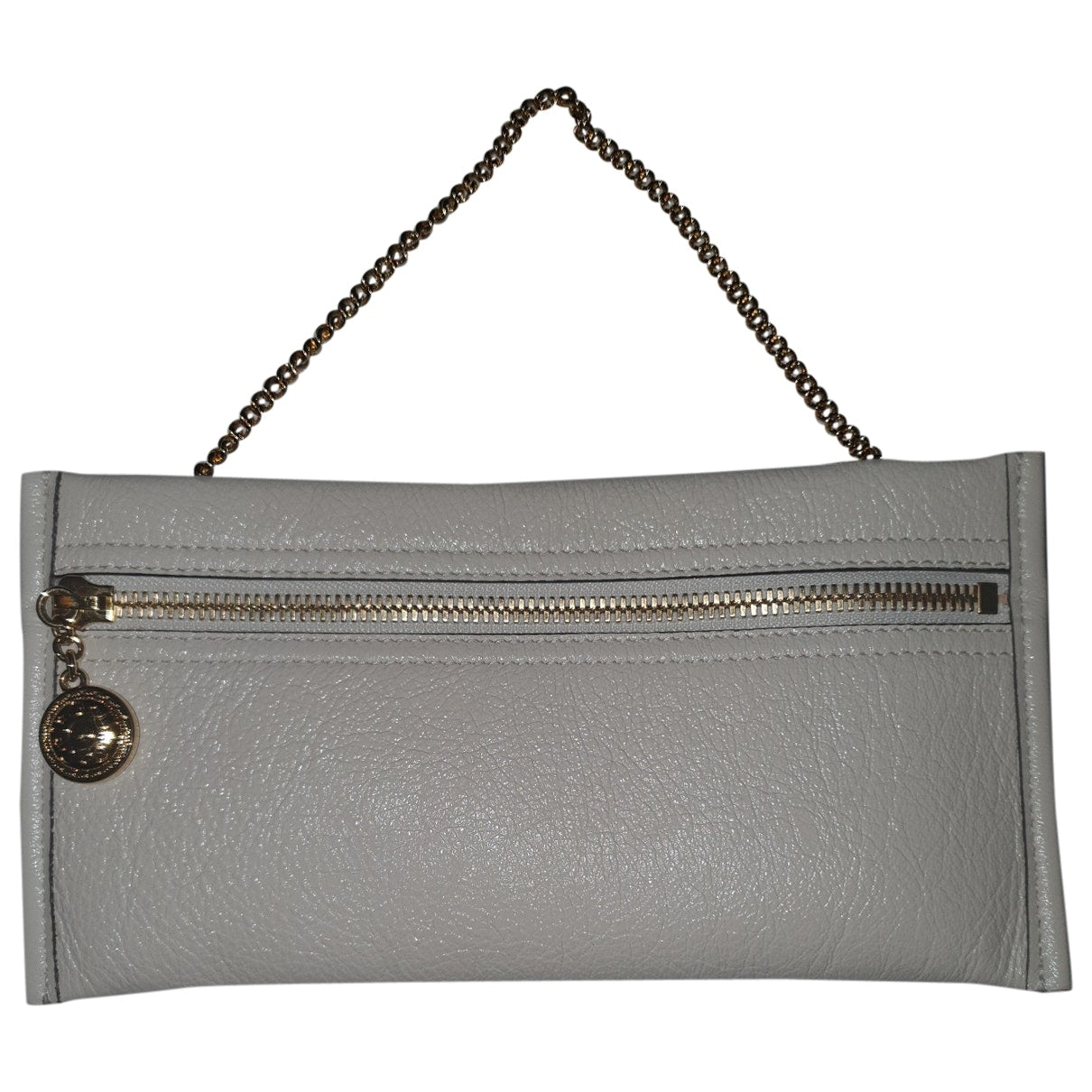 Gucci ecru patent leather handbag