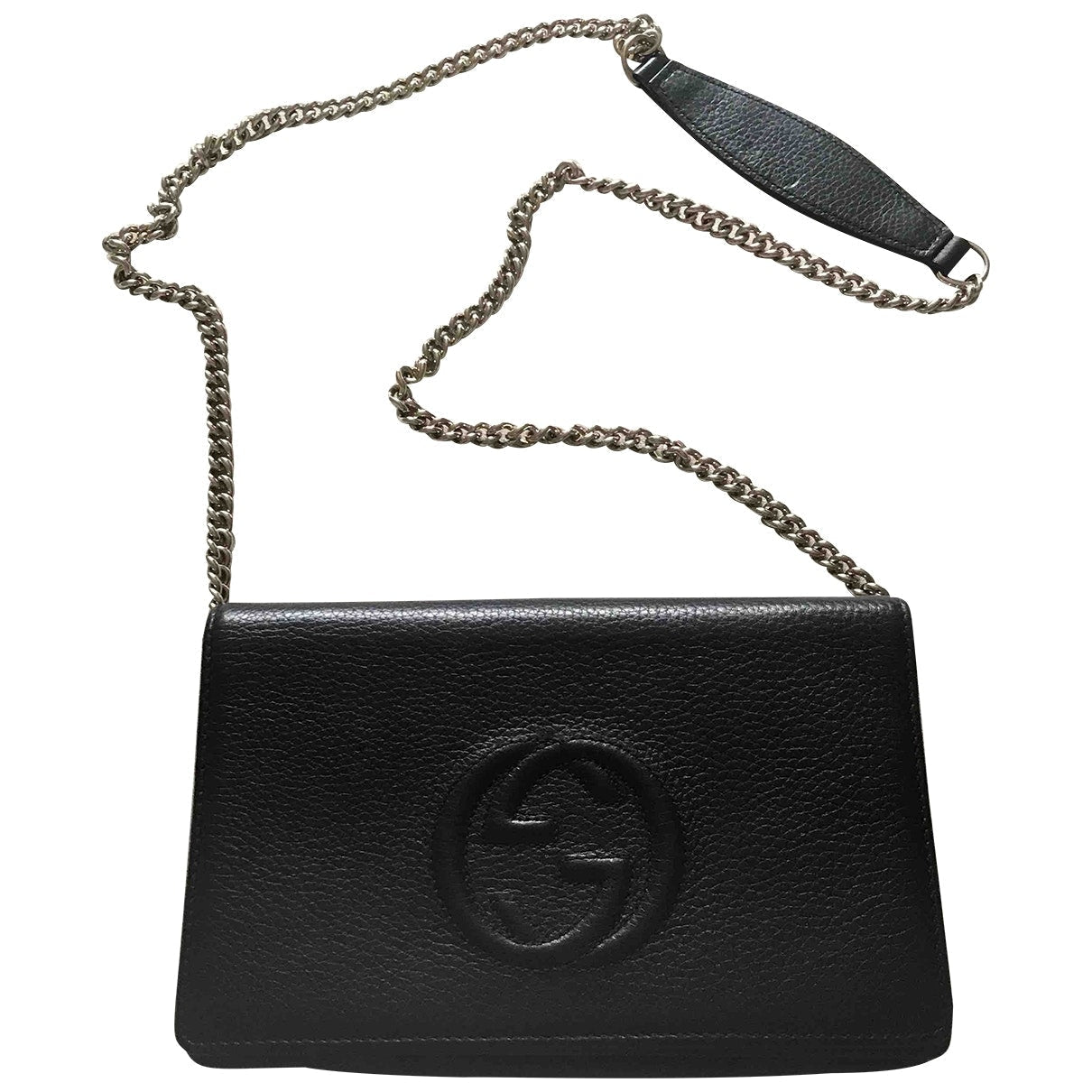 Gucci black leather handbag