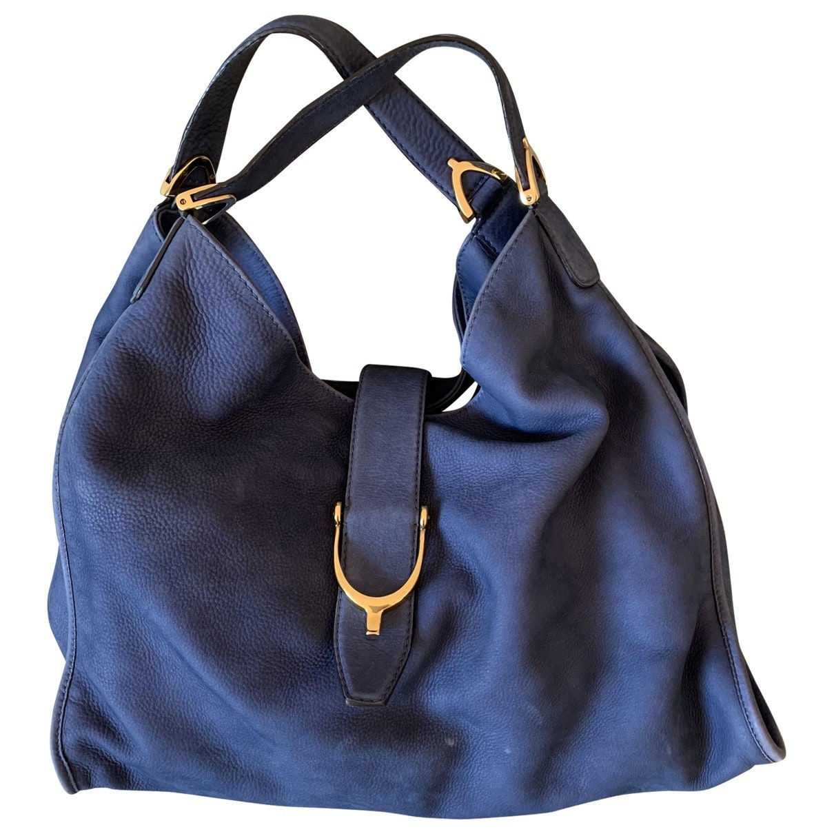 Gucci jackie blue leather handbag