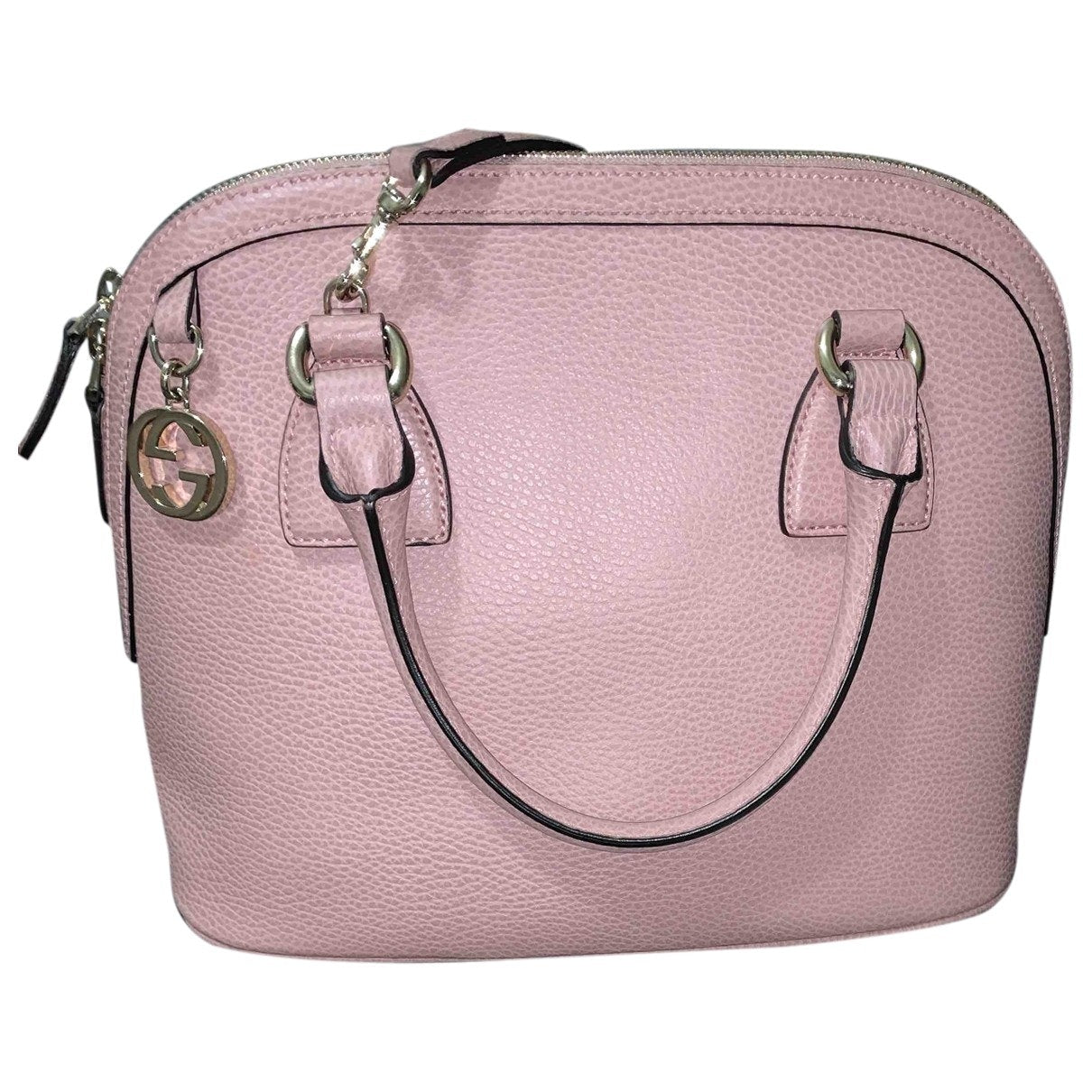 Gucci dÃ´me pink leather handbag