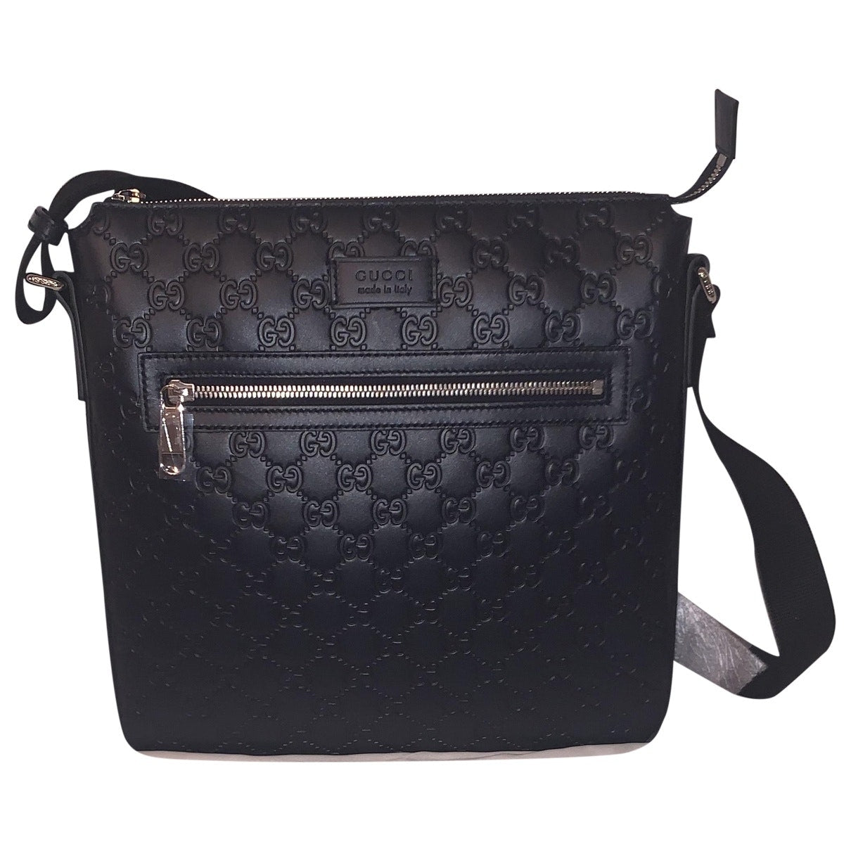 Gucci navy leather bag