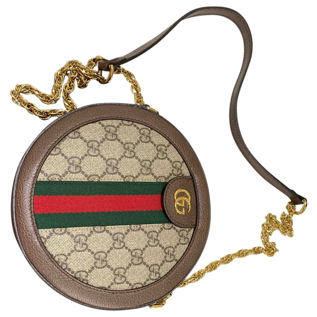 Gucci ophidia beige cloth handbag