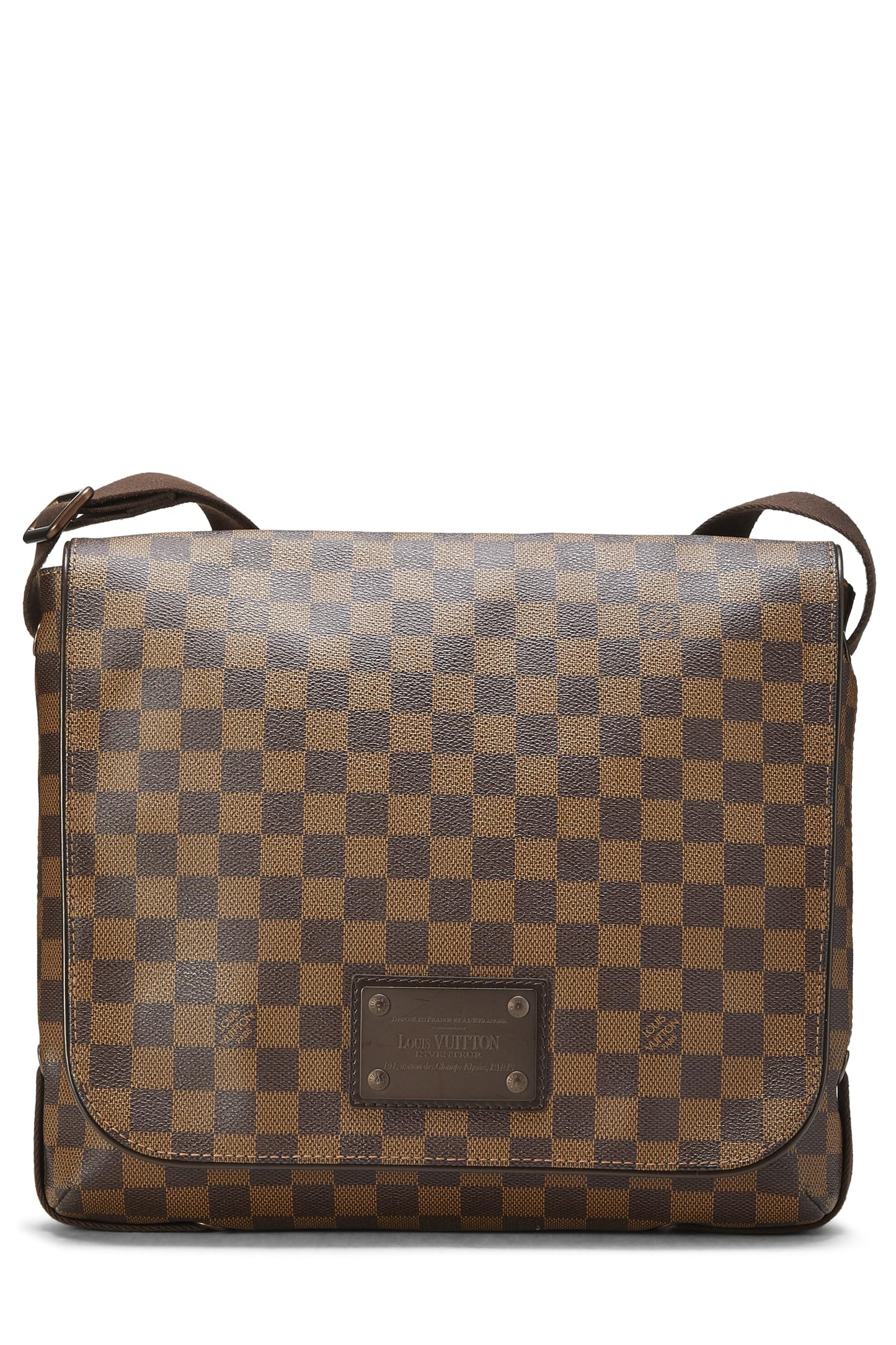 Louis Vuitton,  Damier Ebene Brooklyn MM, Brown