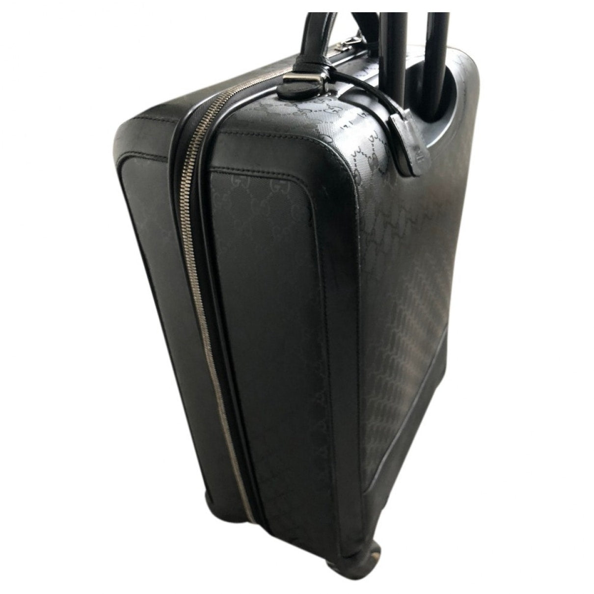 Gucci black cloth travel bag
