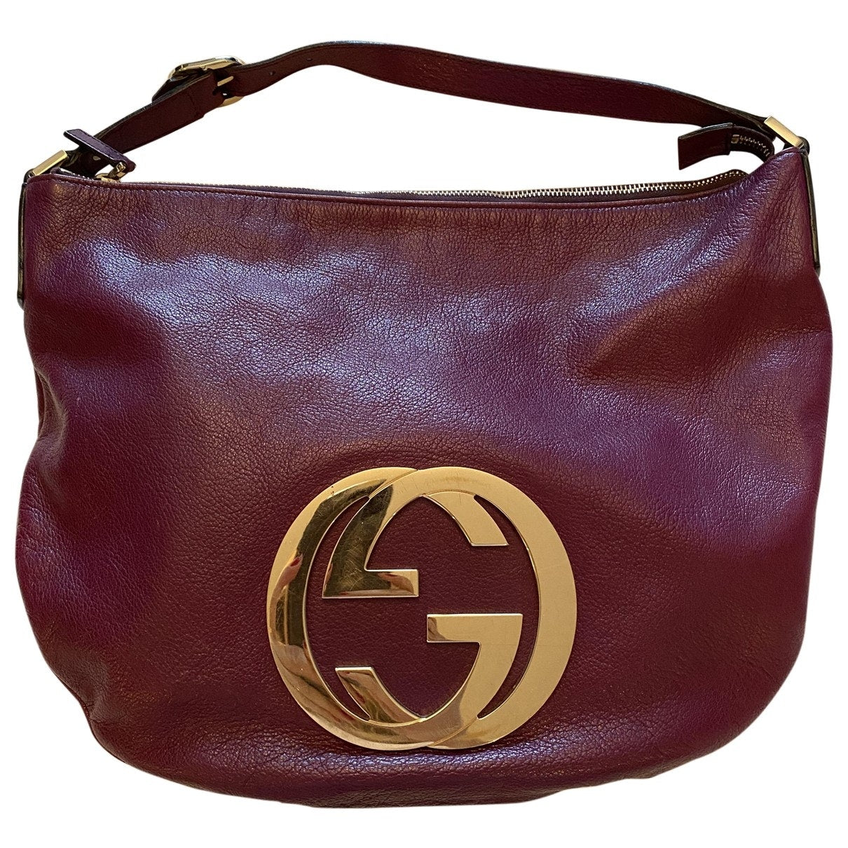 Gucci purple leather handbag