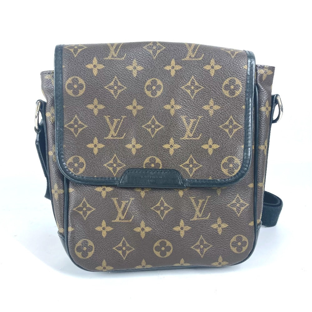 Louis Vuitton M56717 macacer Bus PM Monogram Canvas Brown Shoulder Bag