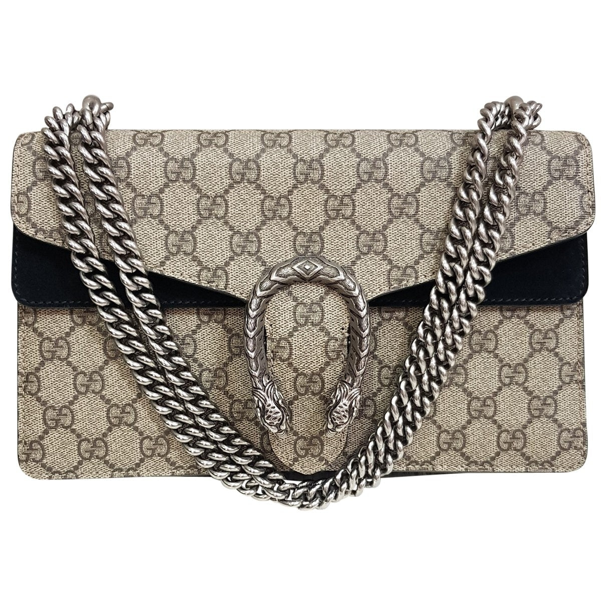 Gucci dionysus black cloth handbag