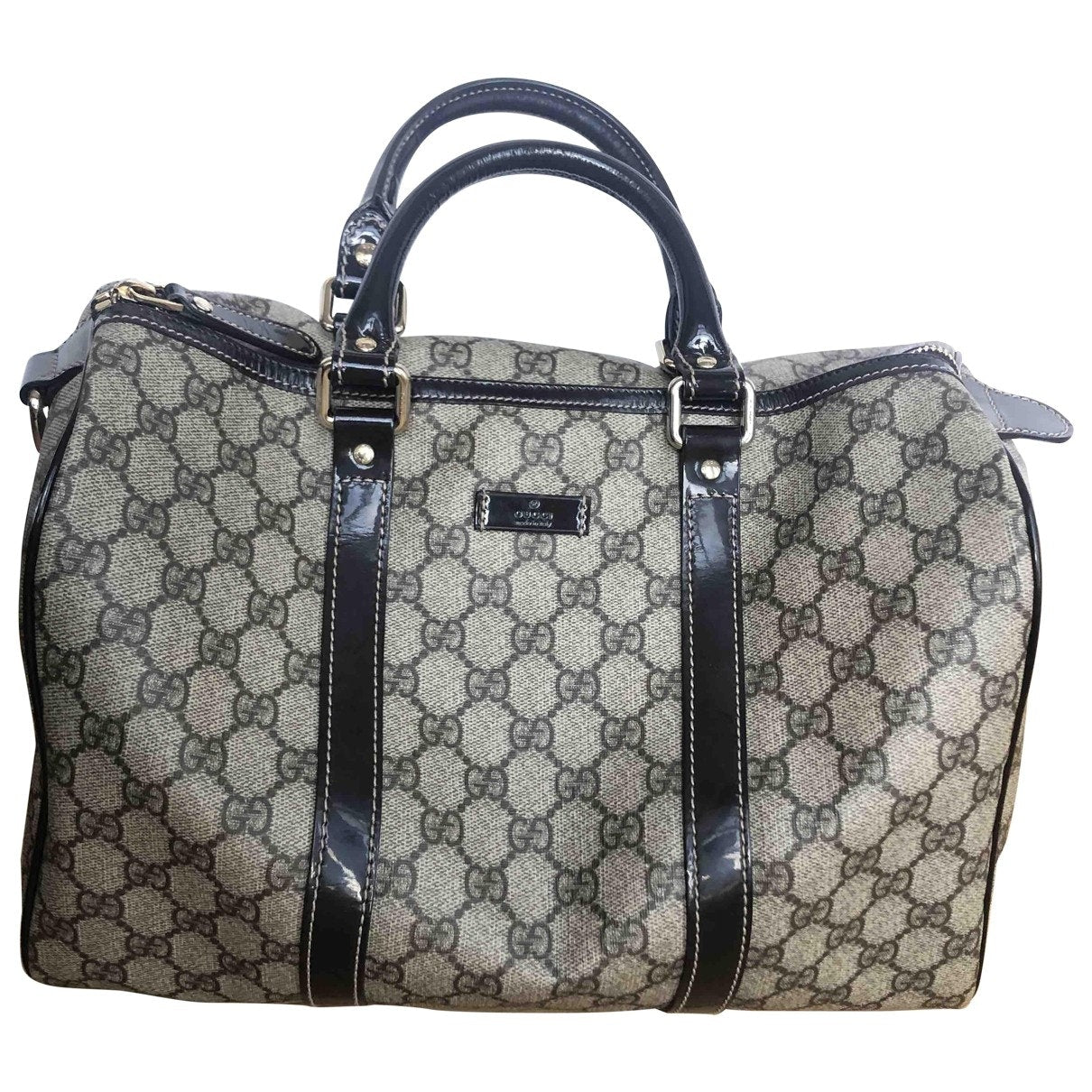 Gucci boston beige cloth handbag