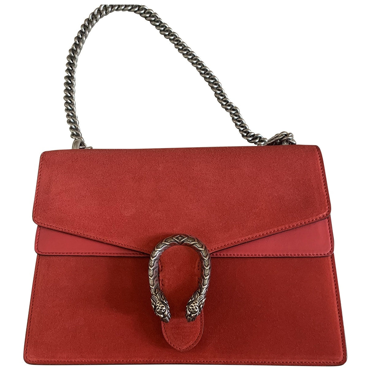 Gucci dionysus red suede handbag