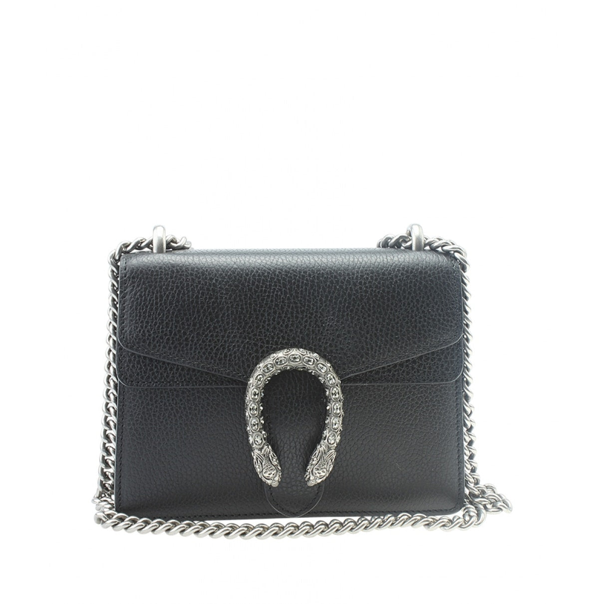 Gucci dionysus black leather handbag