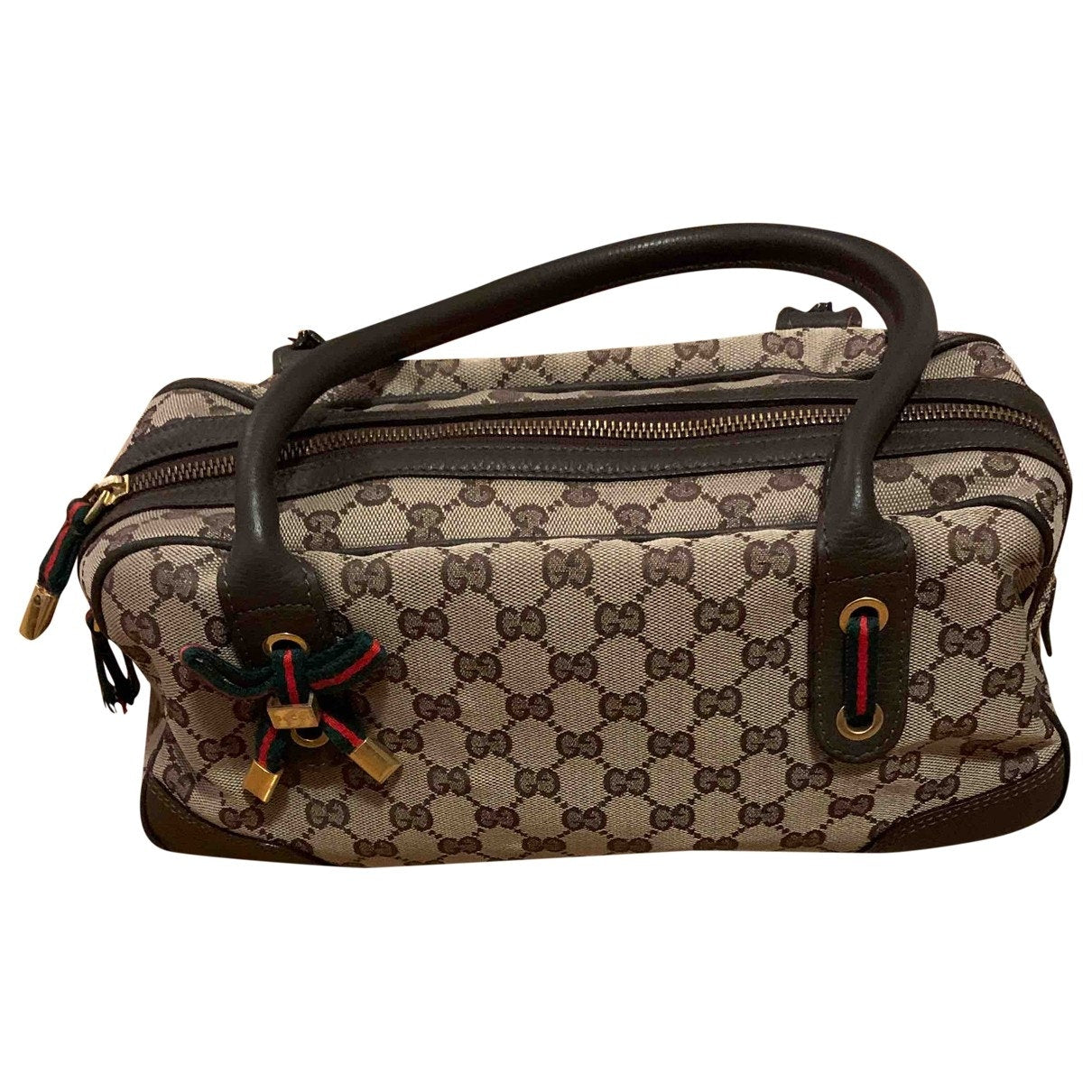 Gucci beige cloth handbag