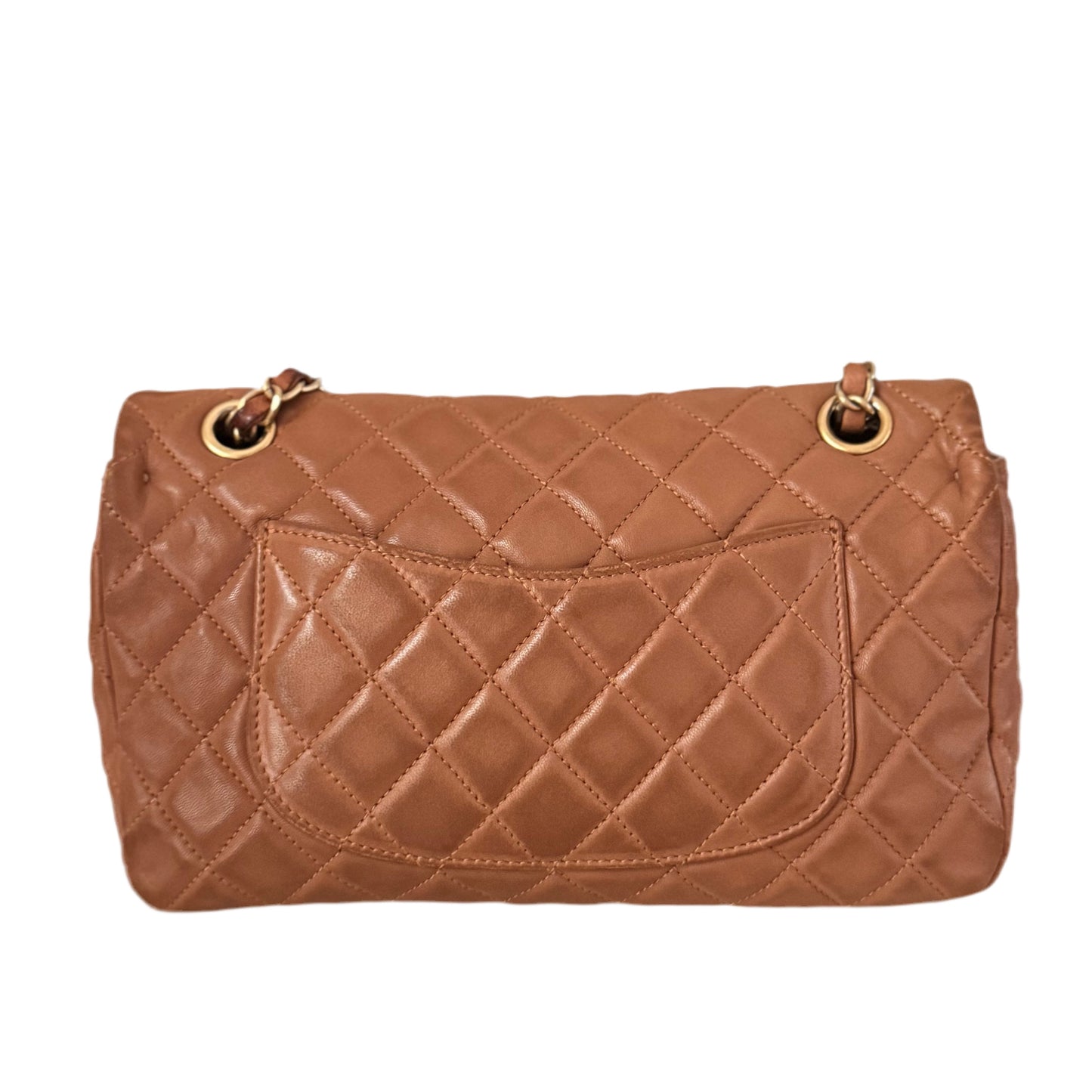 Chanel Seasonal Flap Caramel Tan Valentine Marine Brown Leather Key Chain
