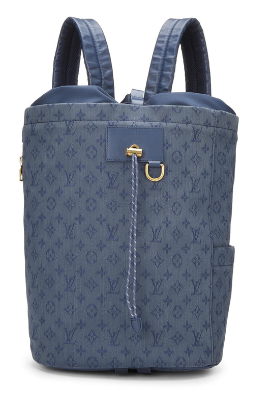 Louis Vuitton,  Blue Monogram Denim Chalk Backpack, Blue