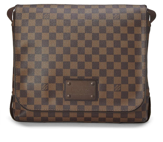 Louis Vuitton,  Damier Ebene Brooklyn MM, Brown