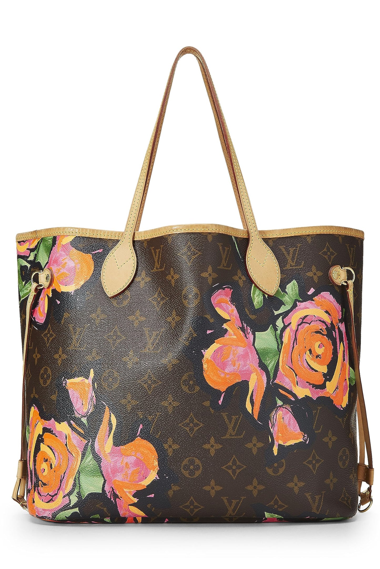 Louis Vuitton,  Stephen Spro  x Louis Vuitton Monogram Canvas Roses Neverfull MM, Brown