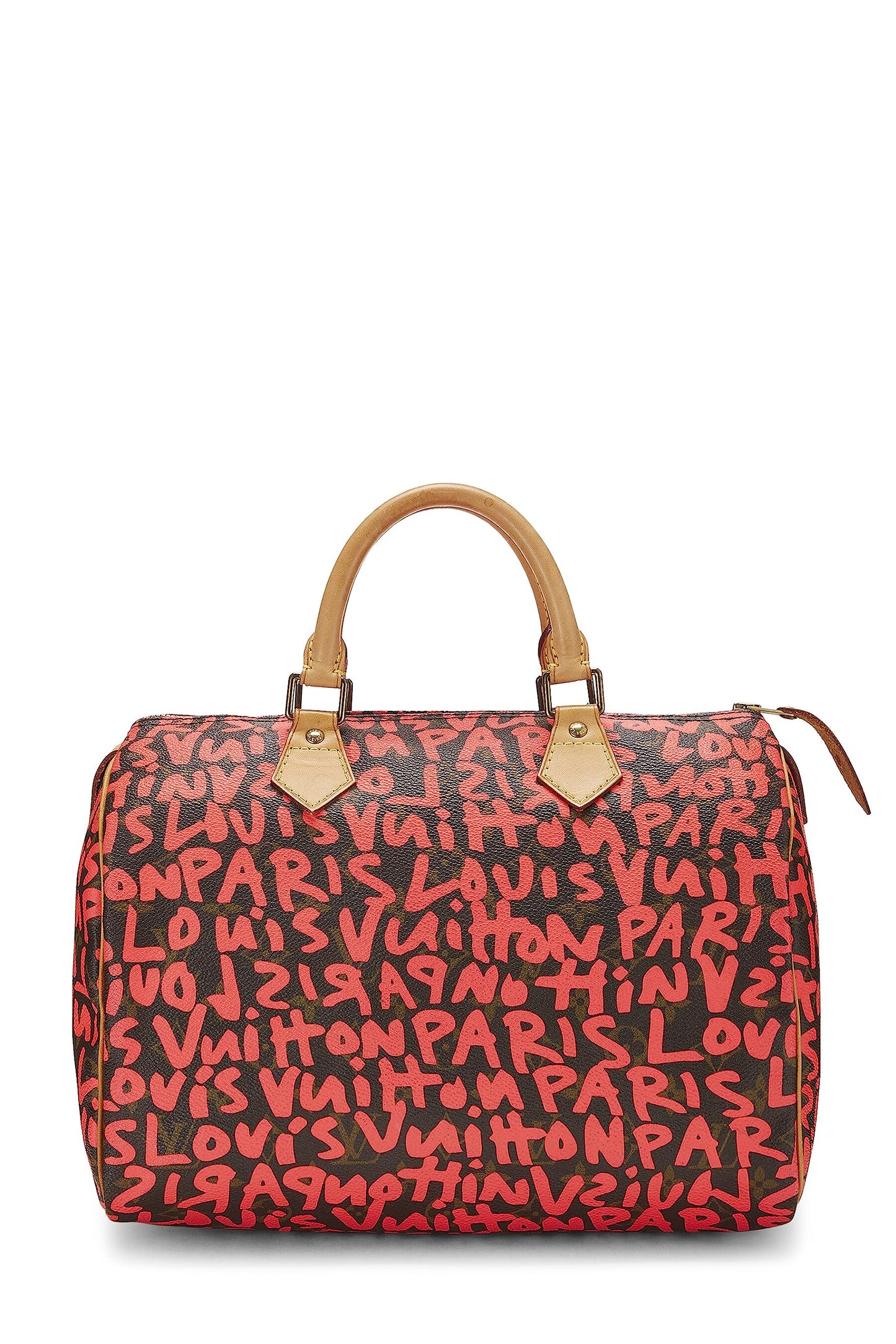 Louis Vuitton,  Stephen Spro  x Louis Vuitton Pink Graffiti Speedy 30, Pink