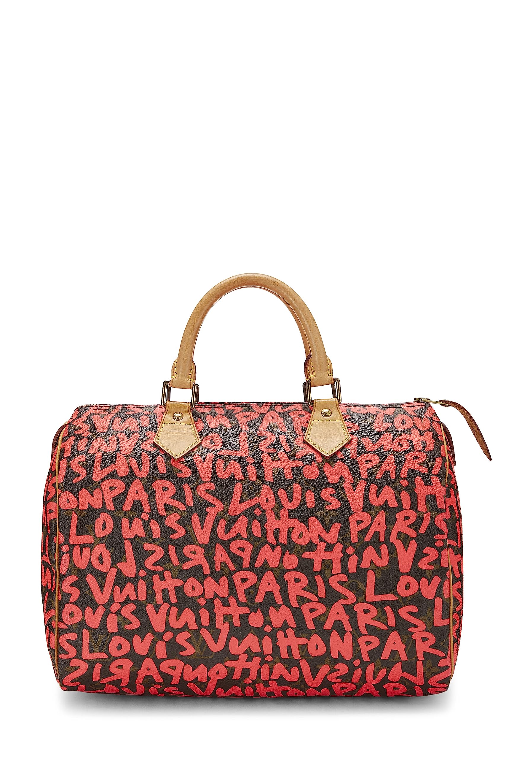 Louis Vuitton,  Stephen Spro  x Louis Vuitton Pink Graffiti Speedy 30, Pink