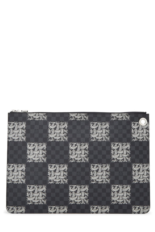 Louis Vuitton,  Christopher Nemeth x Louis Vuitton Damier Graphite Pochette Jour GM, Black