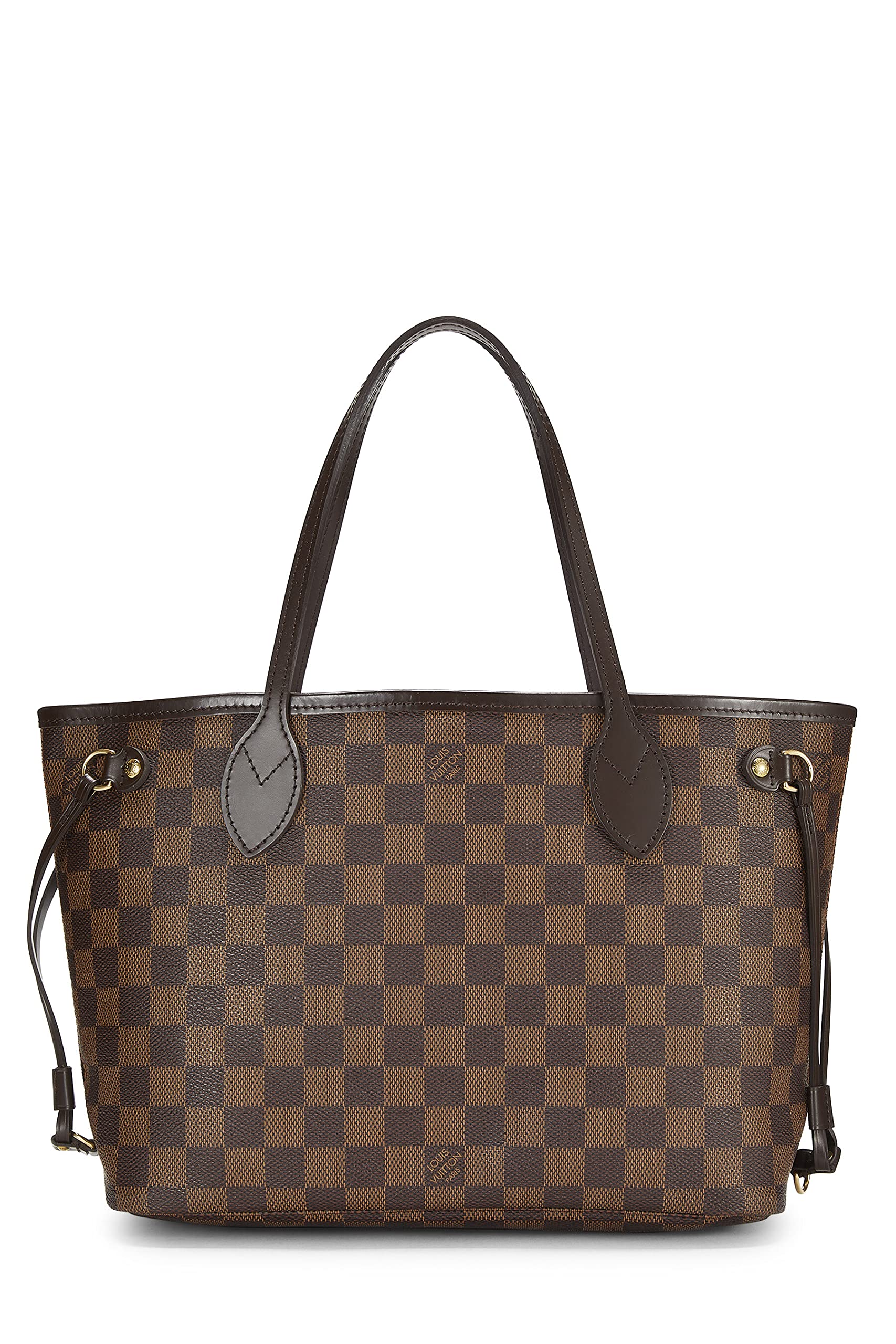 Louis Vuitton,  Damier Ebene Neverfull PM, Brown