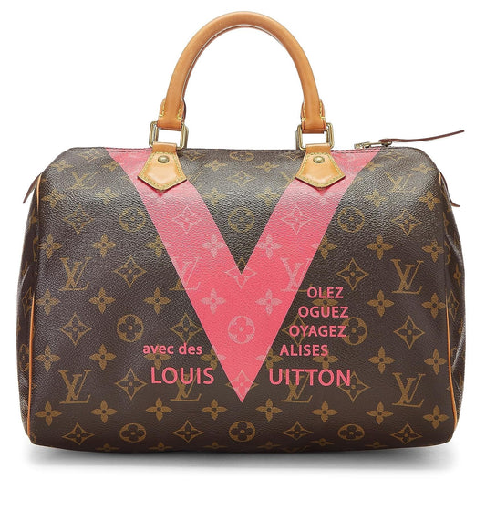 Louis Vuitton,  Pink Monogram V Speedy 30, Pink