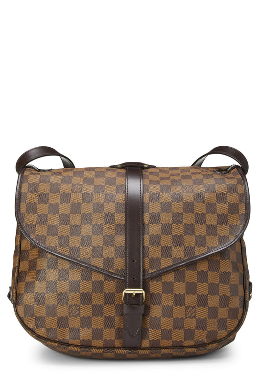 Louis Vuitton,  Damier Ebene Saumur 35, Brown