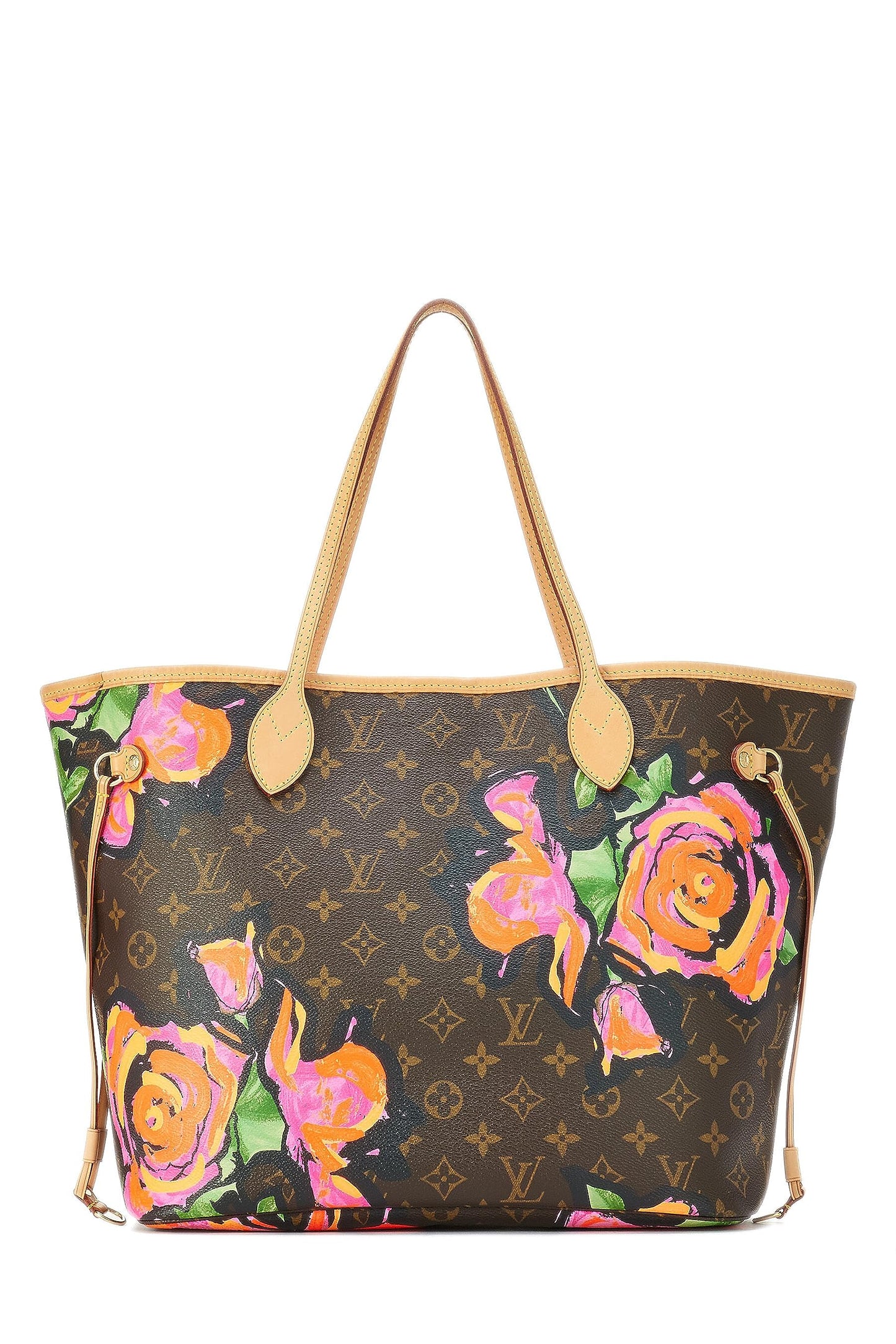 Louis Vuitton,  Stephen Spro  x Louis Vuitton Monogram Canvas Roses Neverfull MM, Brown