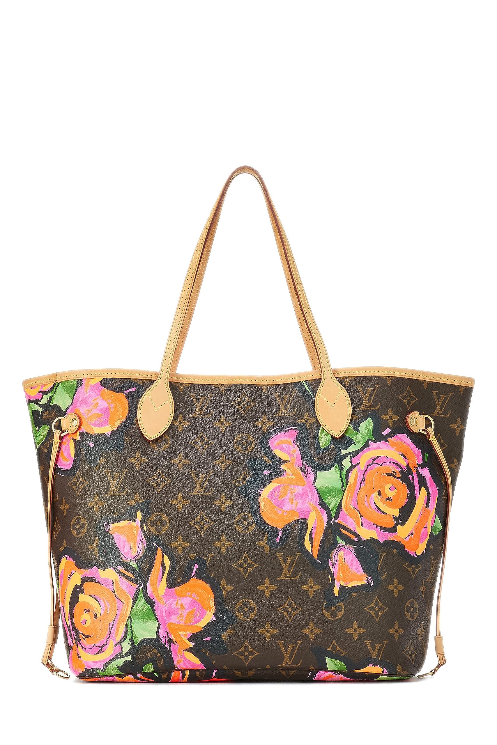 Louis Vuitton,  Stephen Spro  x Louis Vuitton Monogram Canvas Roses Neverfull MM, Brown