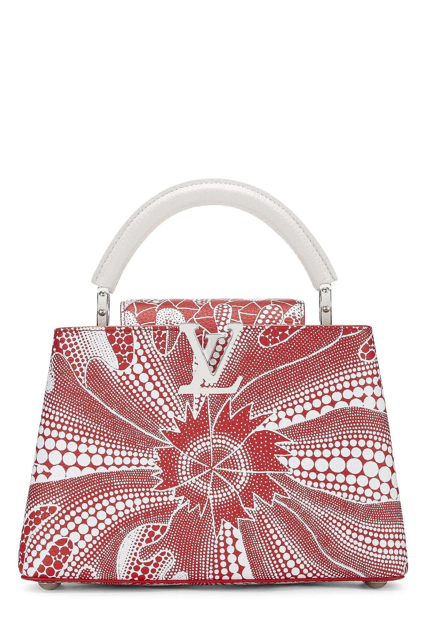 Louis Vuitton,  Yayoi Kusama x Louis Vuitton Red & White Dots Infinity Taurillon Capucines BB, Red