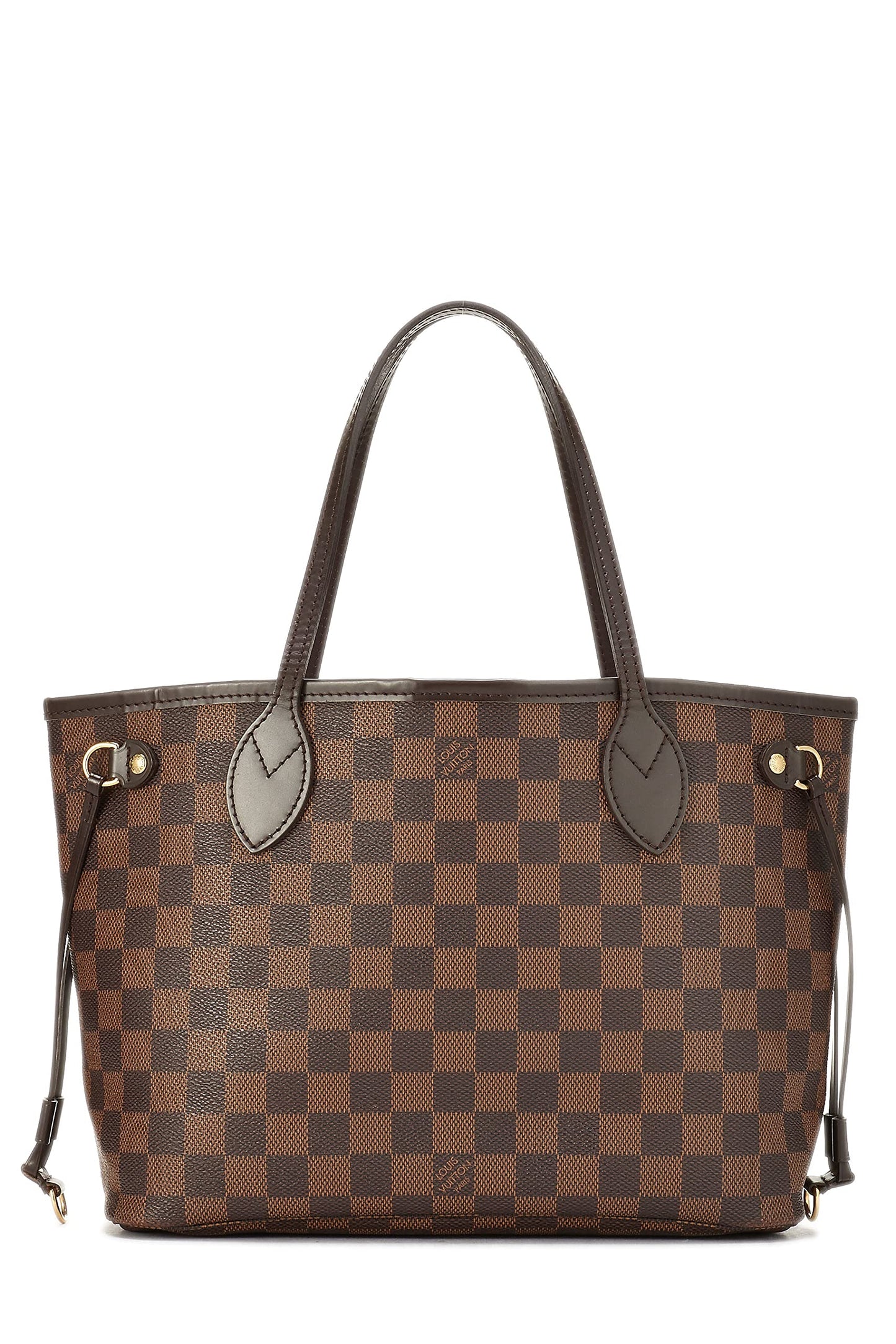 Louis Vuitton,  Damier Ebene Neverfull PM, Brown